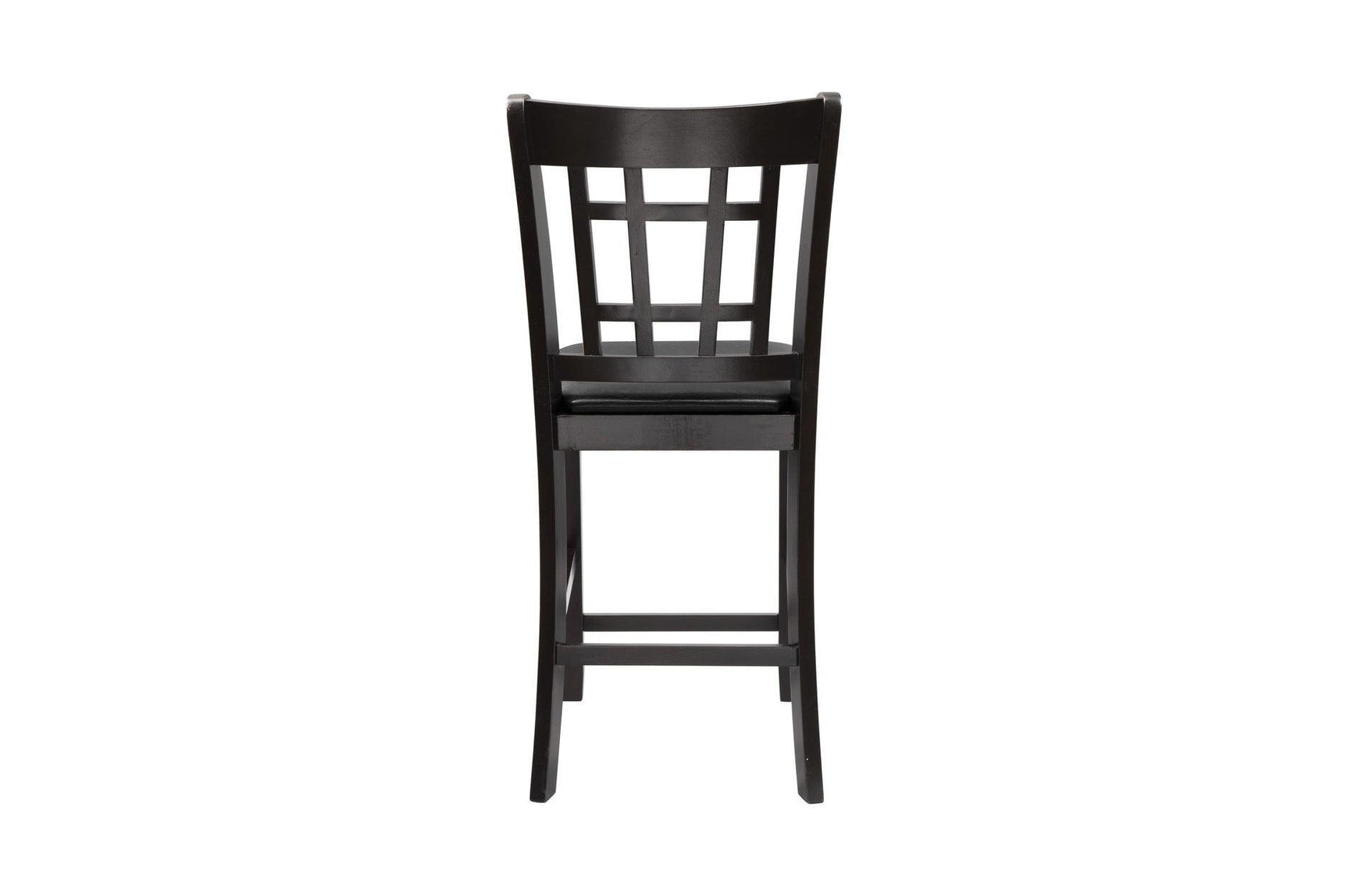 Junipero Dark Cherry Traditional Solid Wood Faux Leather Upholstered Seat Oval Dining Room Set - Ella Furniture