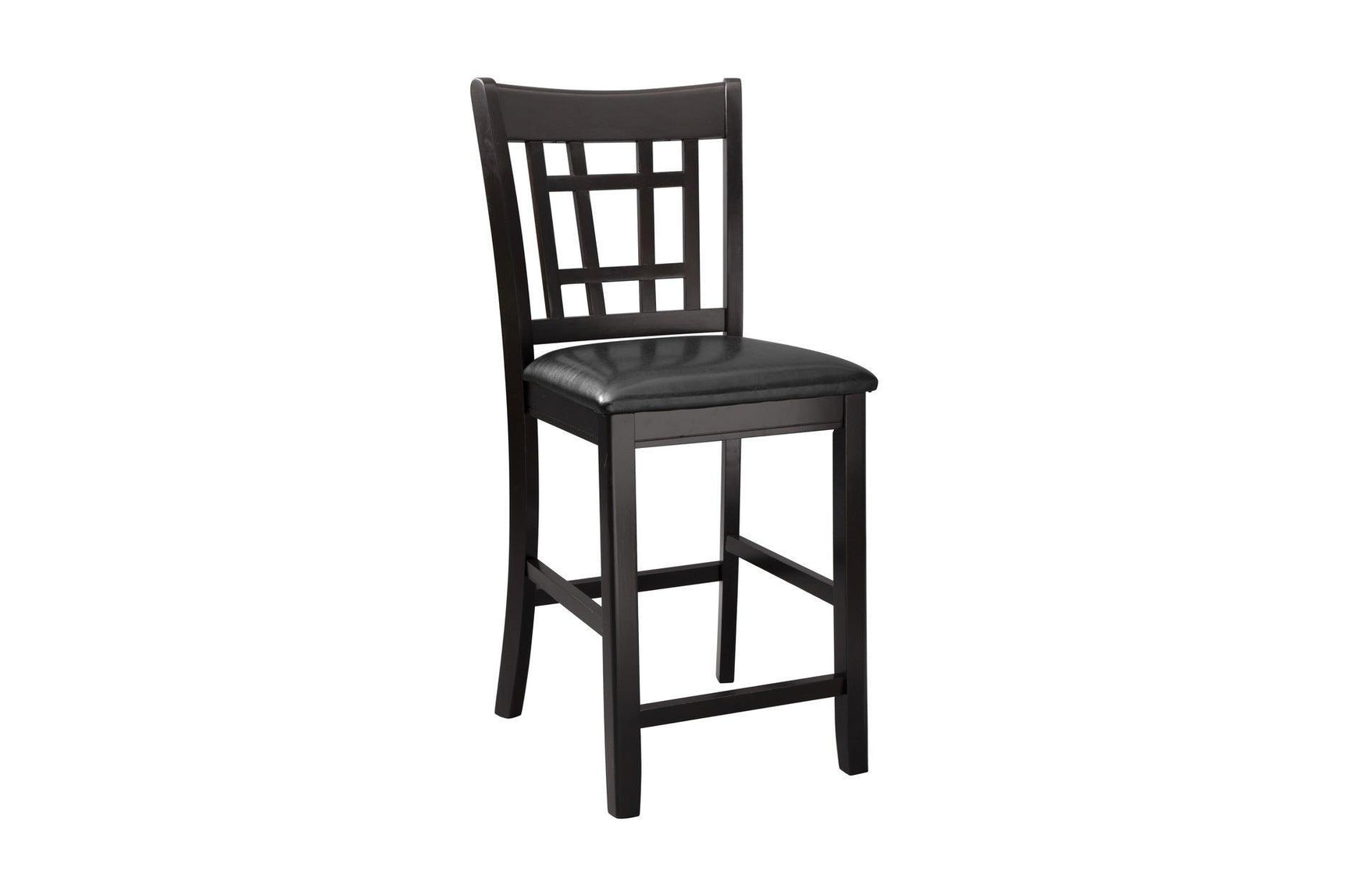 Junipero Dark Cherry Traditional Solid Wood Faux Leather Upholstered Seat Oval Dining Room Set - Ella Furniture