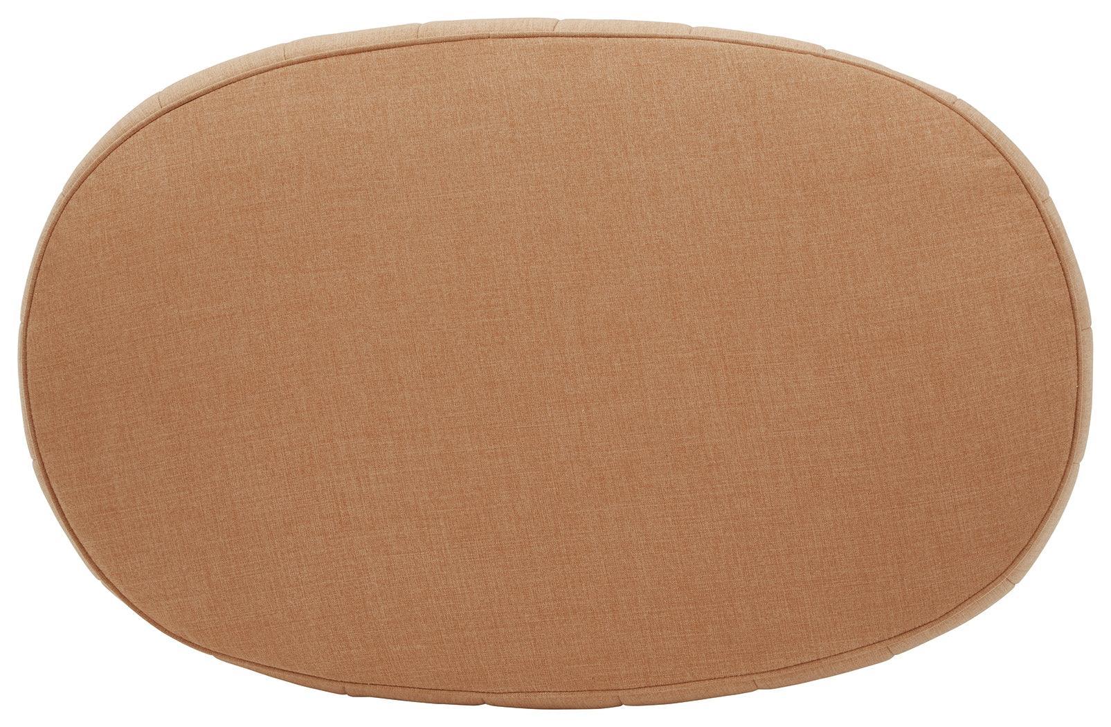 Hollyann Gray Chenille Oversized Accent Ottoman - Ella Furniture