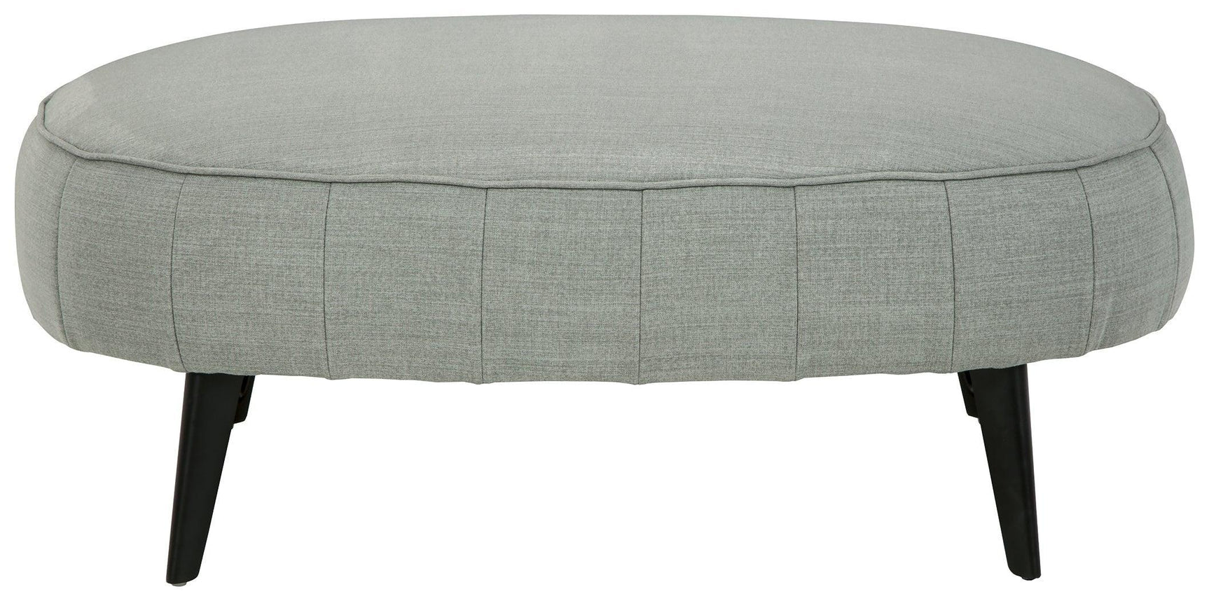 Hollyann Gray Chenille Oversized Accent Ottoman - Ella Furniture