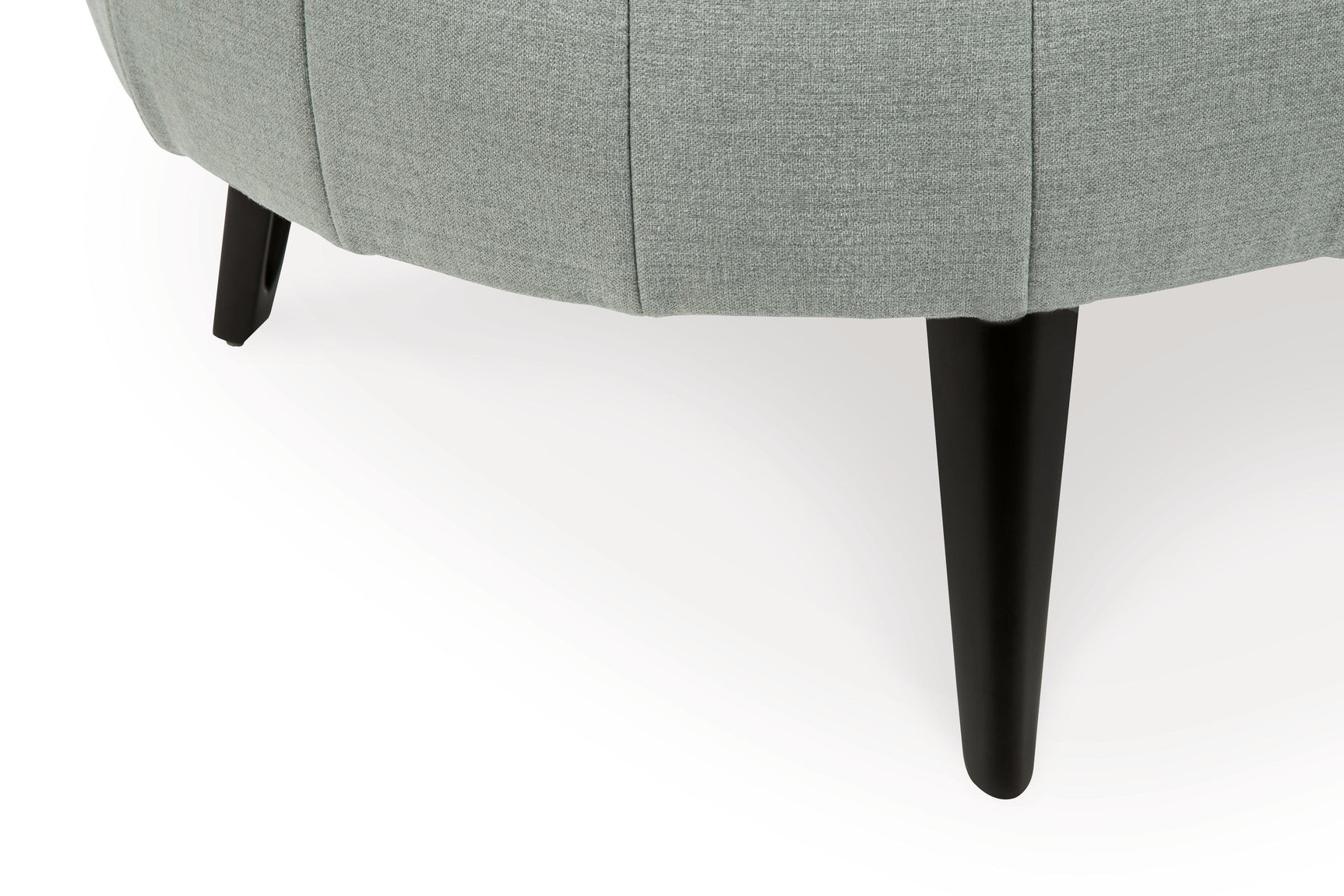 Hollyann Gray Chenille Oversized Accent Ottoman - Ella Furniture