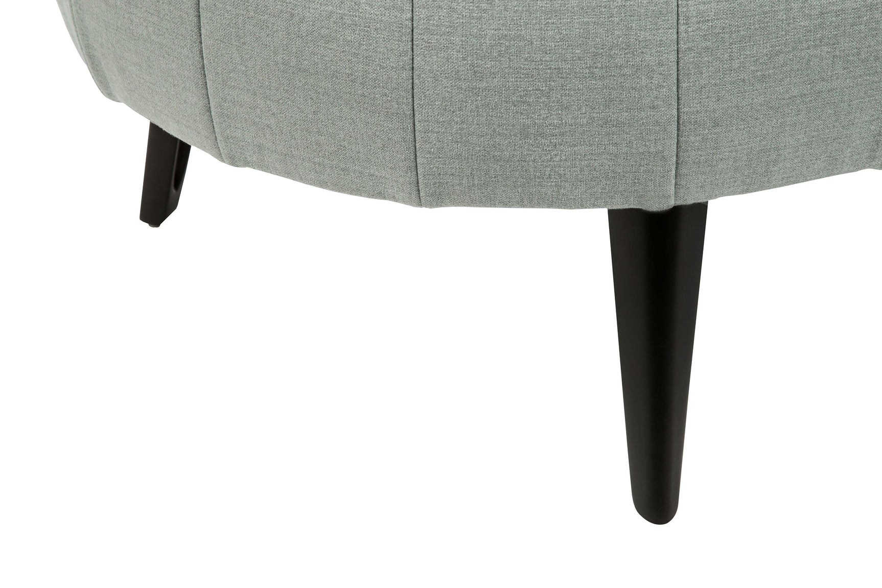 Hollyann Gray Chenille Oversized Accent Ottoman - Ella Furniture