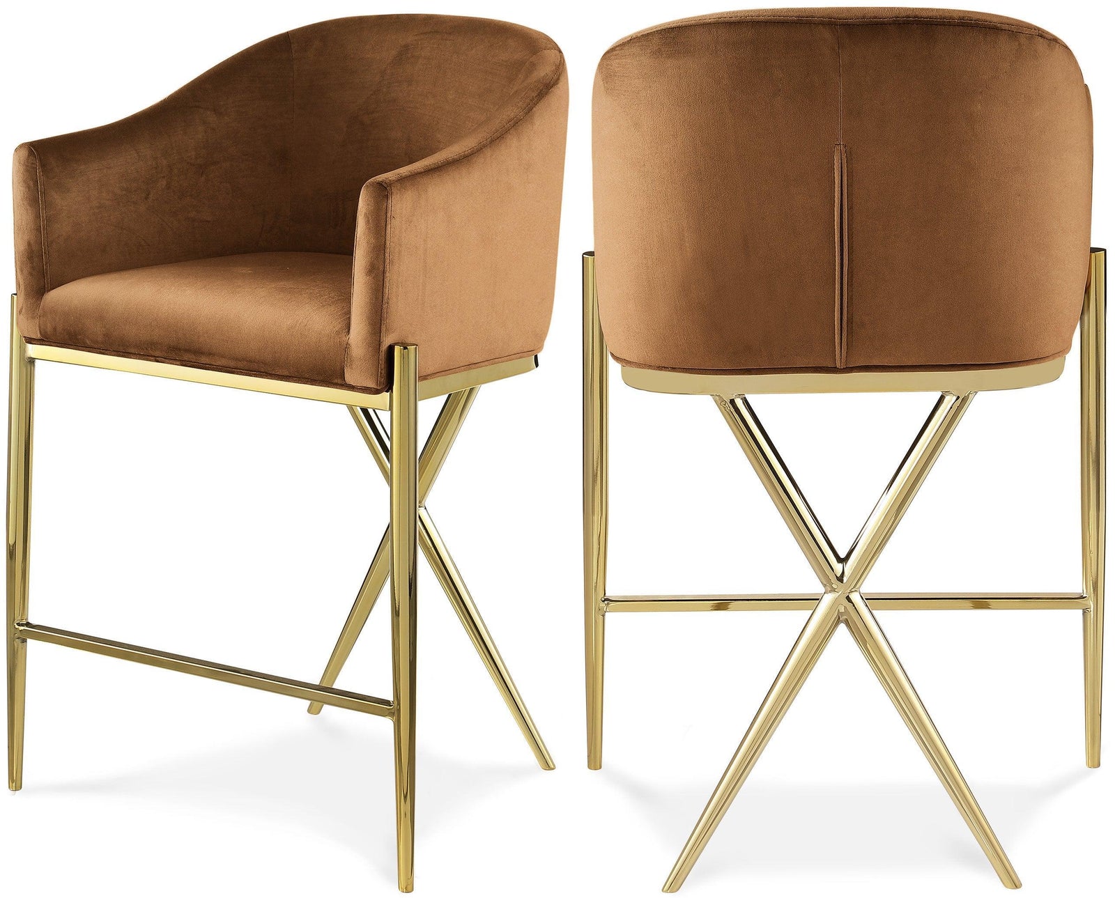 Xavier Saddle Counter Stool - Ella Furniture