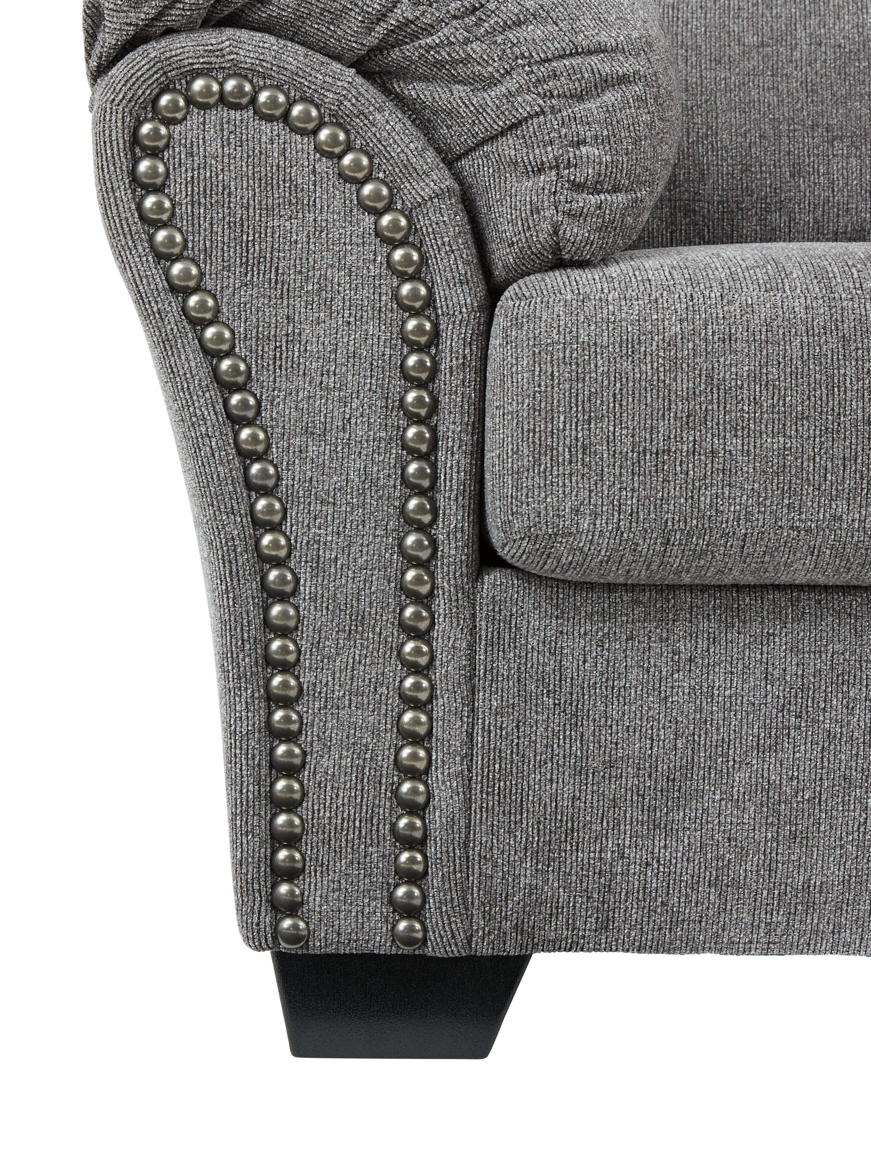 Allmaxx Pewter Chenille Sofa - Ella Furniture