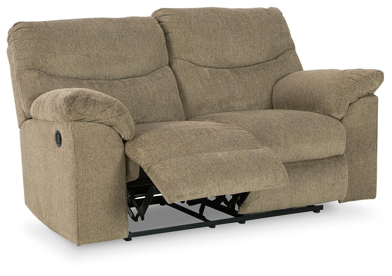 Alphons Briar Reclining Loveseat - Ella Furniture