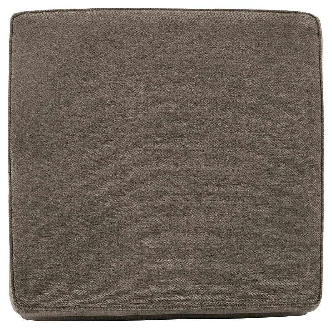 O'phannon Putty Chenille Ottoman With Storage - Ella Furniture