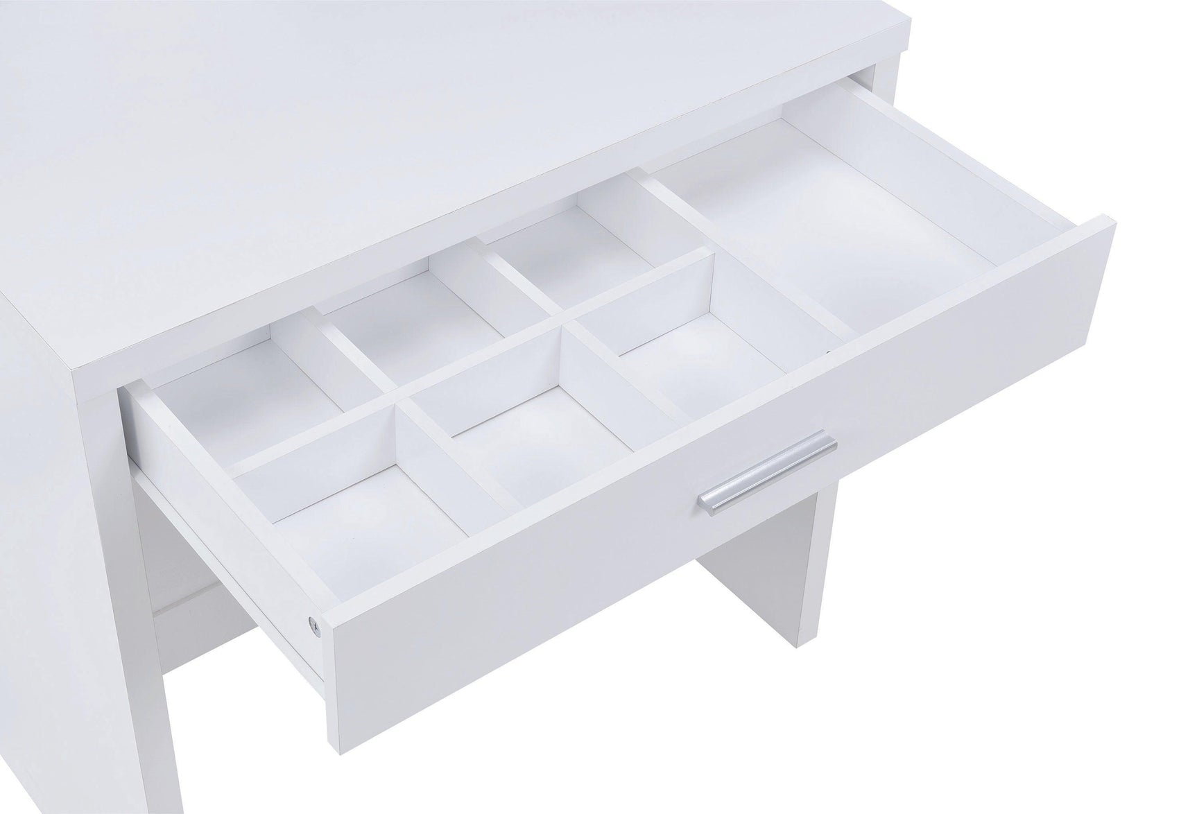 Harvey 2-Piece Vanity Set With Lift-top Stool White - Ella Furniture