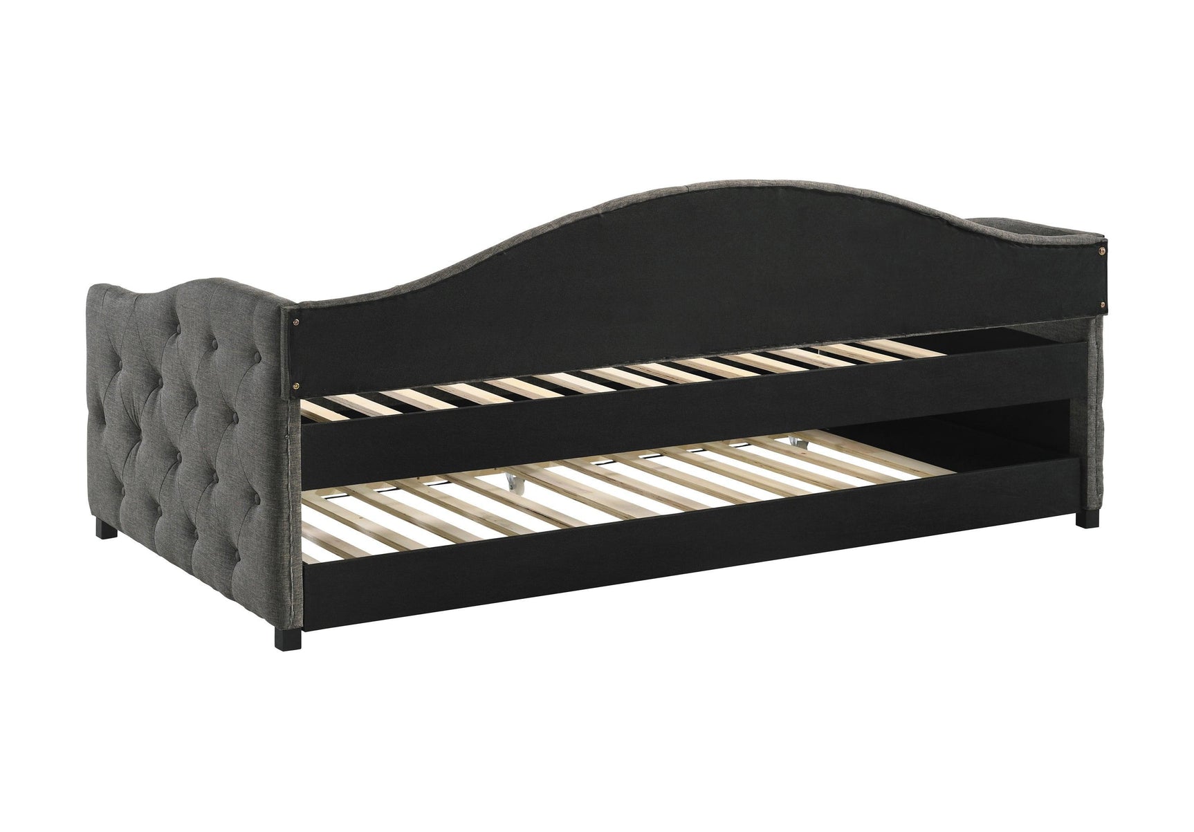 Sadie Upholstered Twin Daybed With Trundle - Ella Furniture