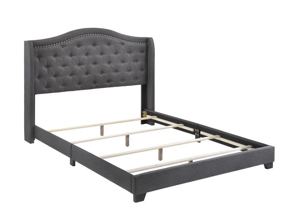 Sonoma Camel Back Eastern King Bed Grey - Ella Furniture