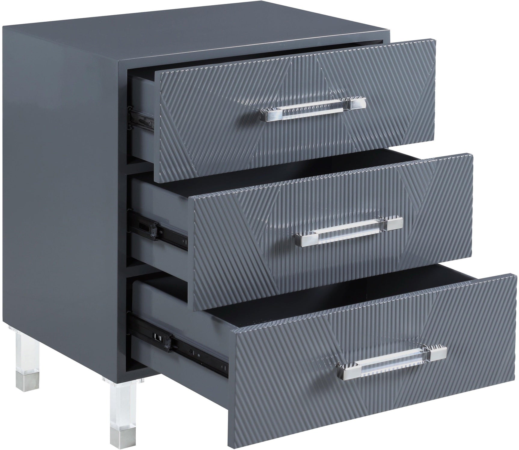 Anastasia Grey Side Table - Ella Furniture