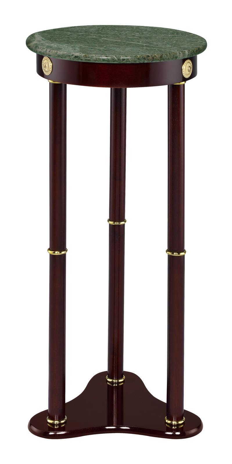 Round Green Marble Top Plant Stand 3315 - Ella Furniture