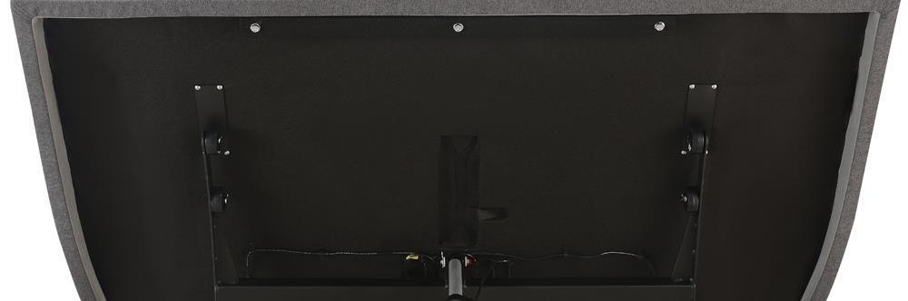 Clara Eastern King Adjustable Bed Base Grey And Black - Ella Furniture