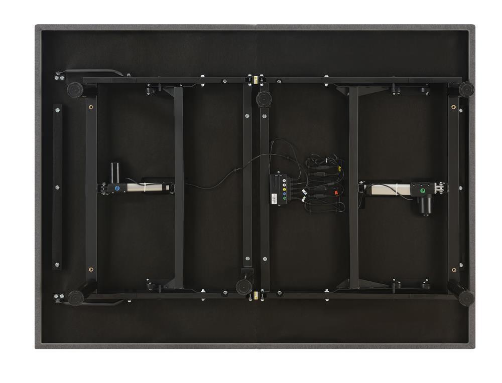 Clara Twin Xl Adjustable Bed Base Grey And Black - Ella Furniture