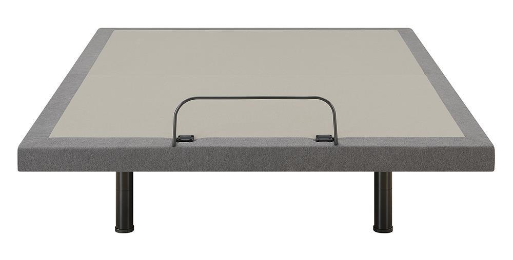 Negan Twin Xl Adjustable Bed Base Grey And Black - Ella Furniture