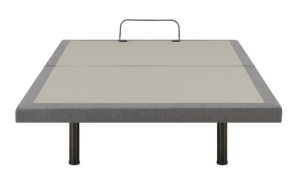 Negan Twin Xl Adjustable Bed Base Grey And Black - Ella Furniture