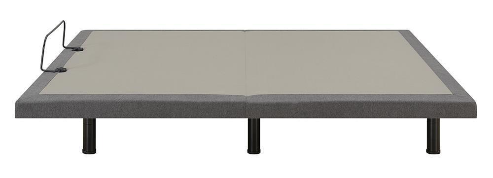 Negan Twin Xl Adjustable Bed Base Grey And Black - Ella Furniture