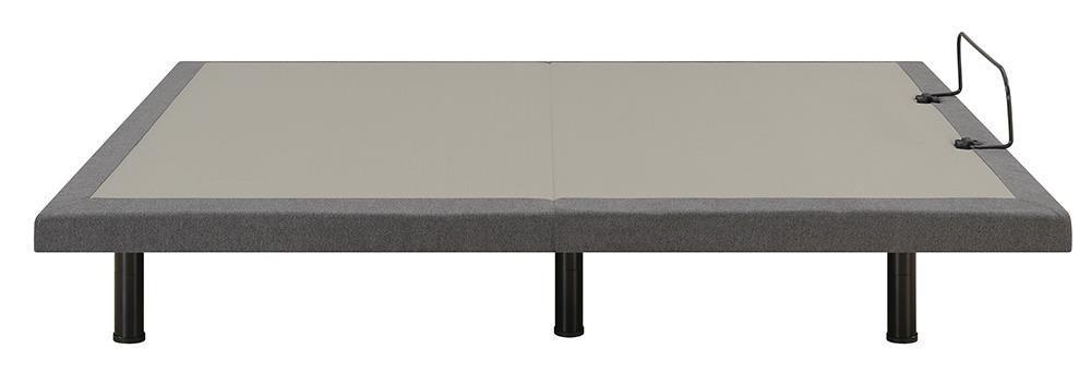 Negan Twin Xl Adjustable Bed Base Grey And Black - Ella Furniture