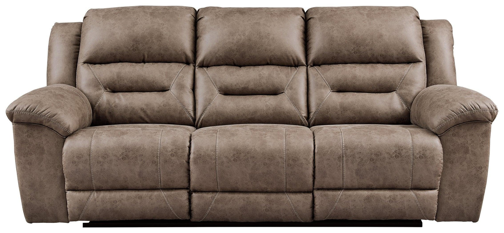 Stoneland Fossil Faux Leather Power Reclining Sofa - Ella Furniture