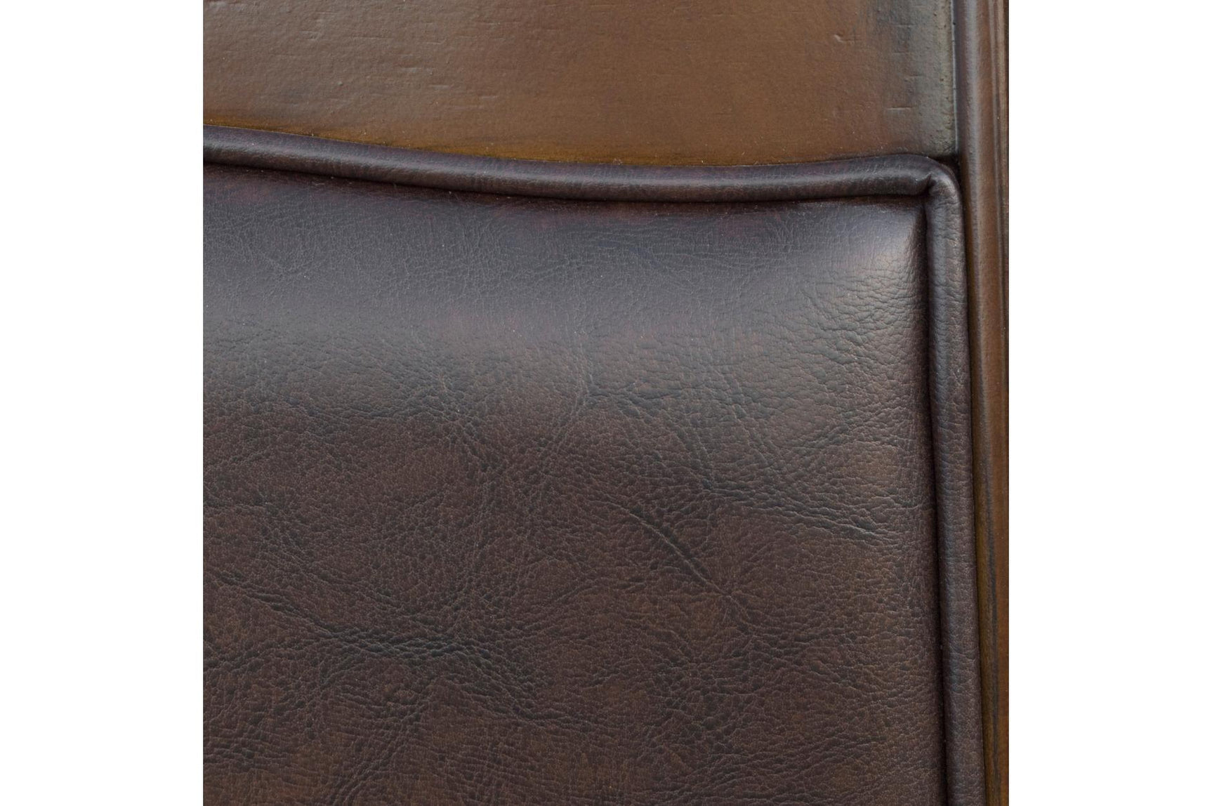 Lordsburg Brown Cherry Classic Solid Wood Faux Leather Upholstered Seat Round Dining Room Set - Ella Furniture