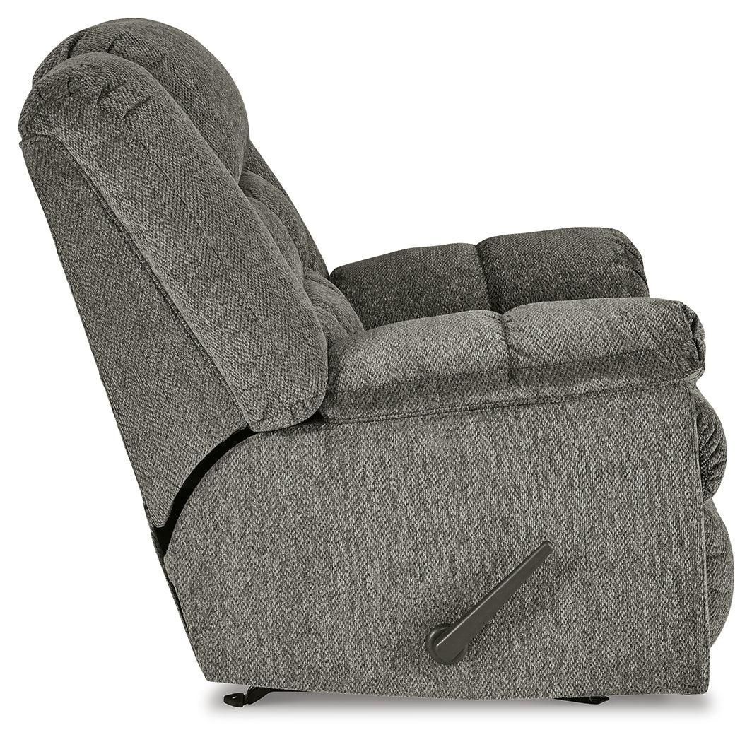 Kegler Putty Chenille Recliner - Ella Furniture