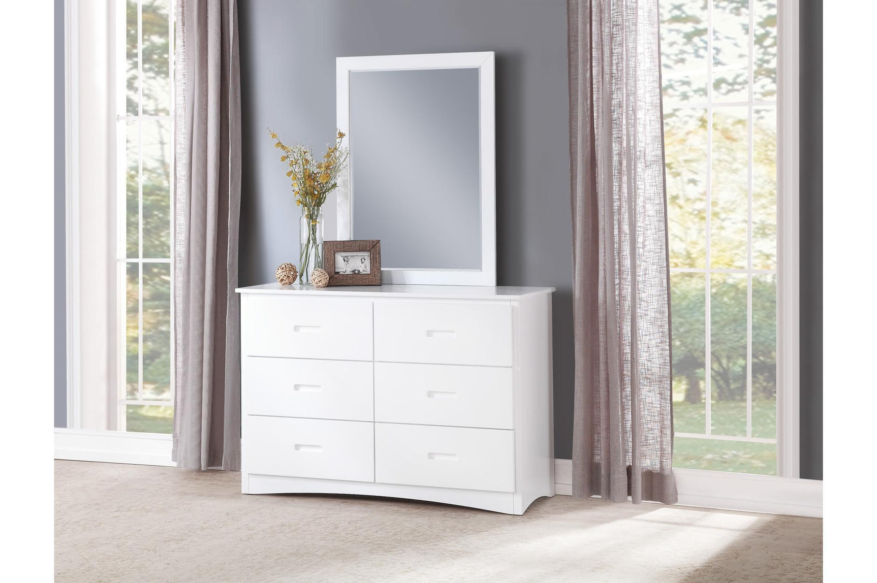 Galen White Modern Transitional Wood And Engineered Wood Youth Twin Bed With Storage Bedroom Set - Ella Furniture