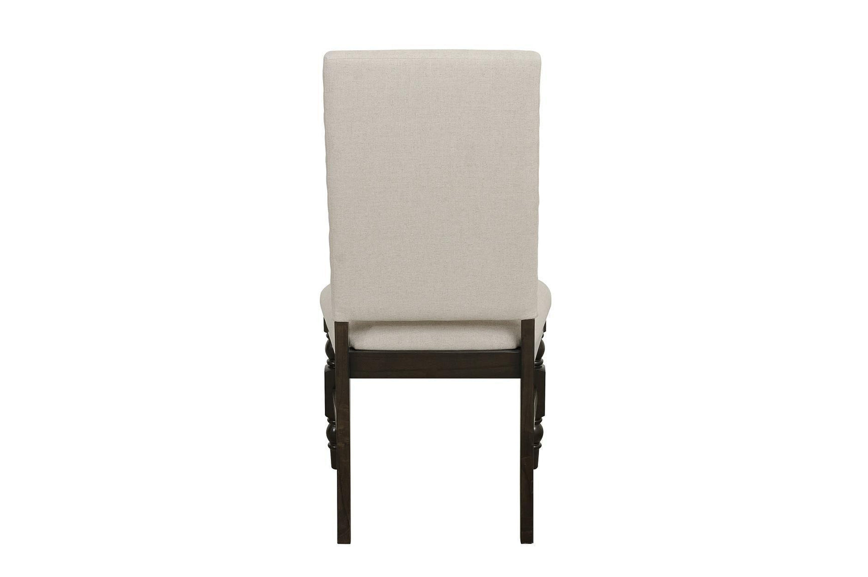 Yates Neutral Modern Industrial Sleek Fabric Upholstered Seat Rectangular Dining Room Set - Ella Furniture