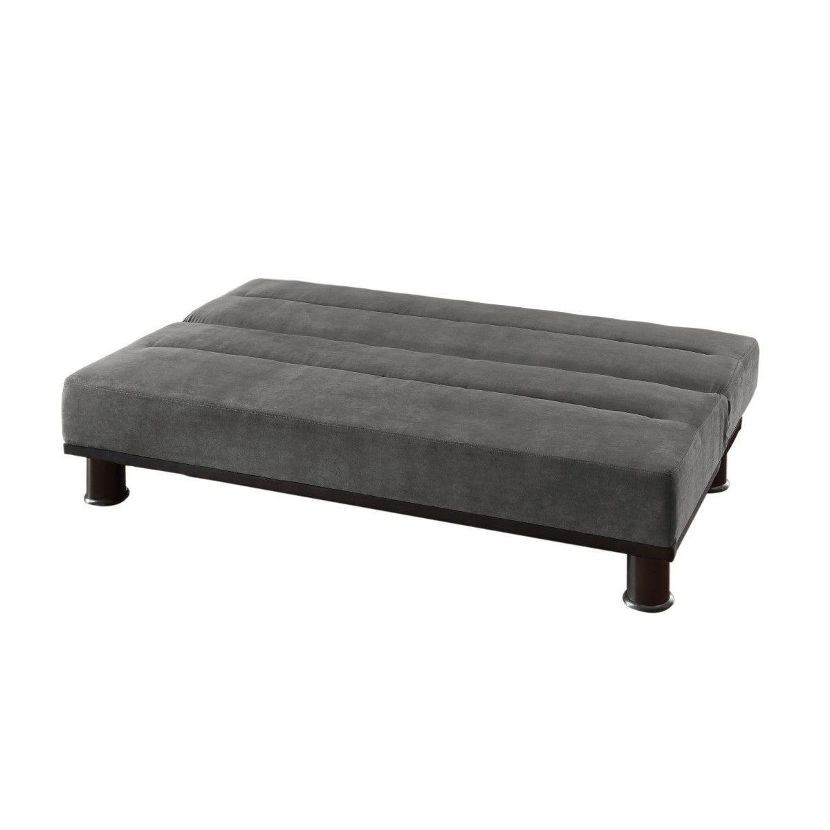 Callie Gray Contemporary Solid Wood And Plywood Microfiber Fabric Upholstery Elegant Lounger - Ella Furniture