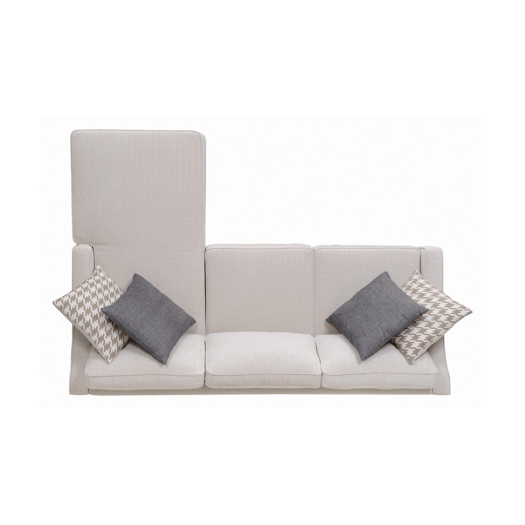 Mcloughlin Upholstered Sectional Cream - Ella Furniture