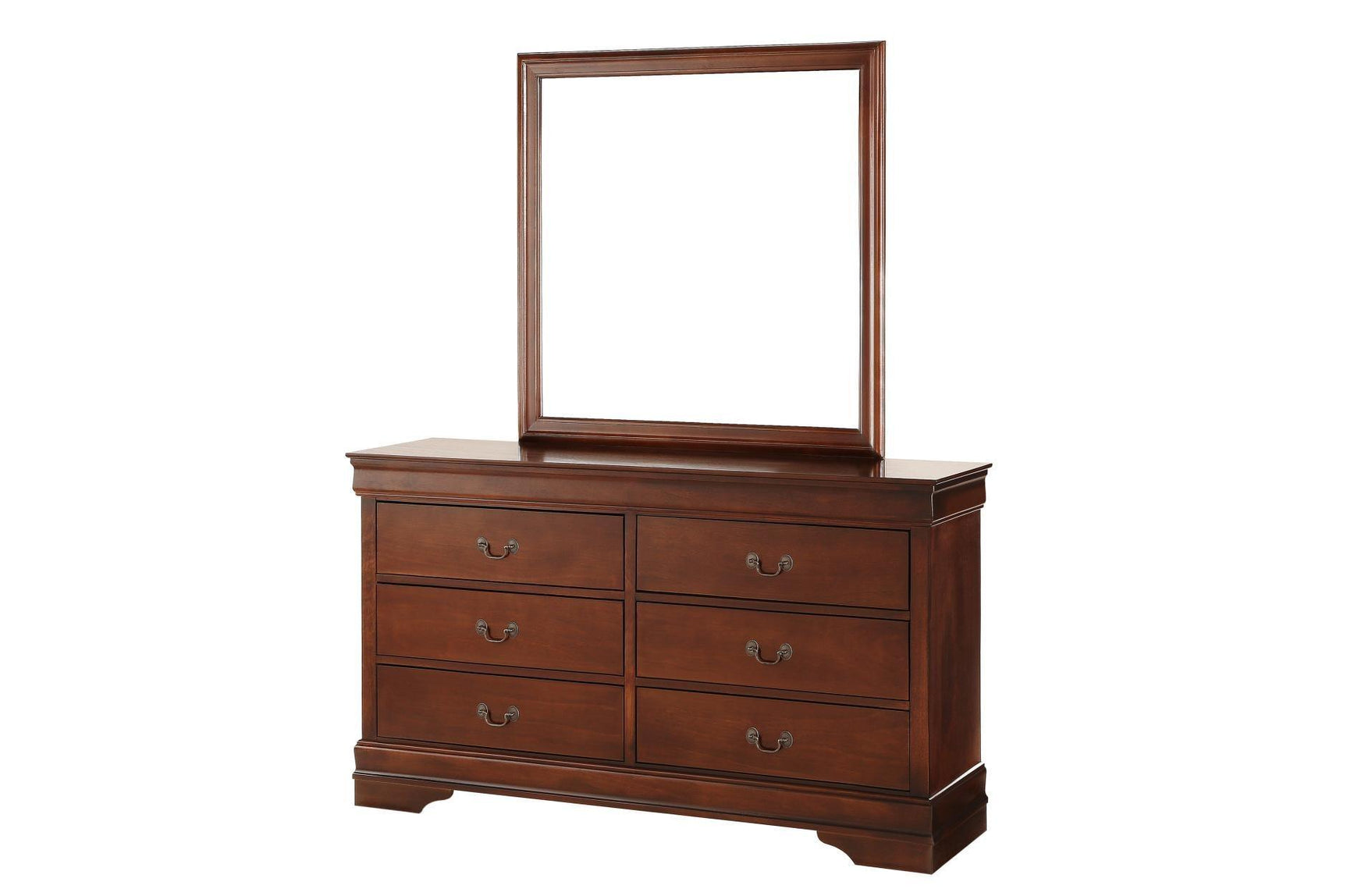 Mayville Brown Cherry Modern Traditional Okume Veneer Engineered Wood Youth Sleigh Bedroom Set - Ella Furniture