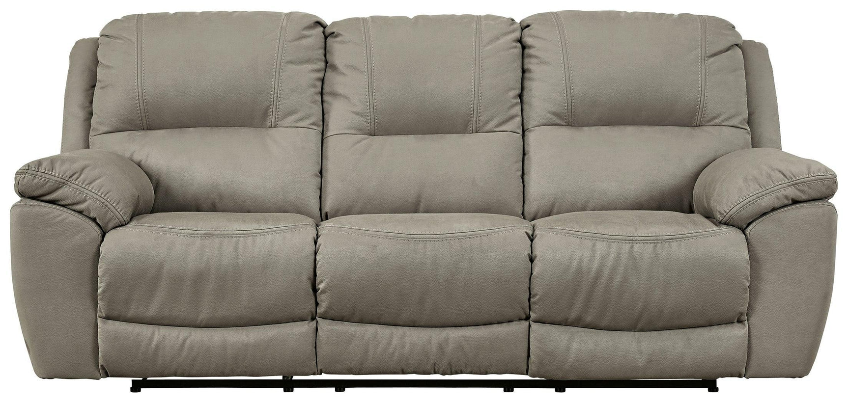 Next-gen Gaucho Putty Microfiber Power Reclining Sofa - Ella Furniture