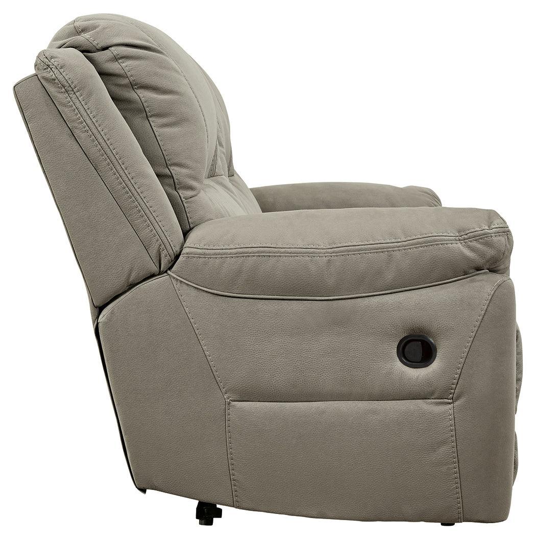 Next-gen Gaucho Putty Microfiber Reclining Sofa - Ella Furniture