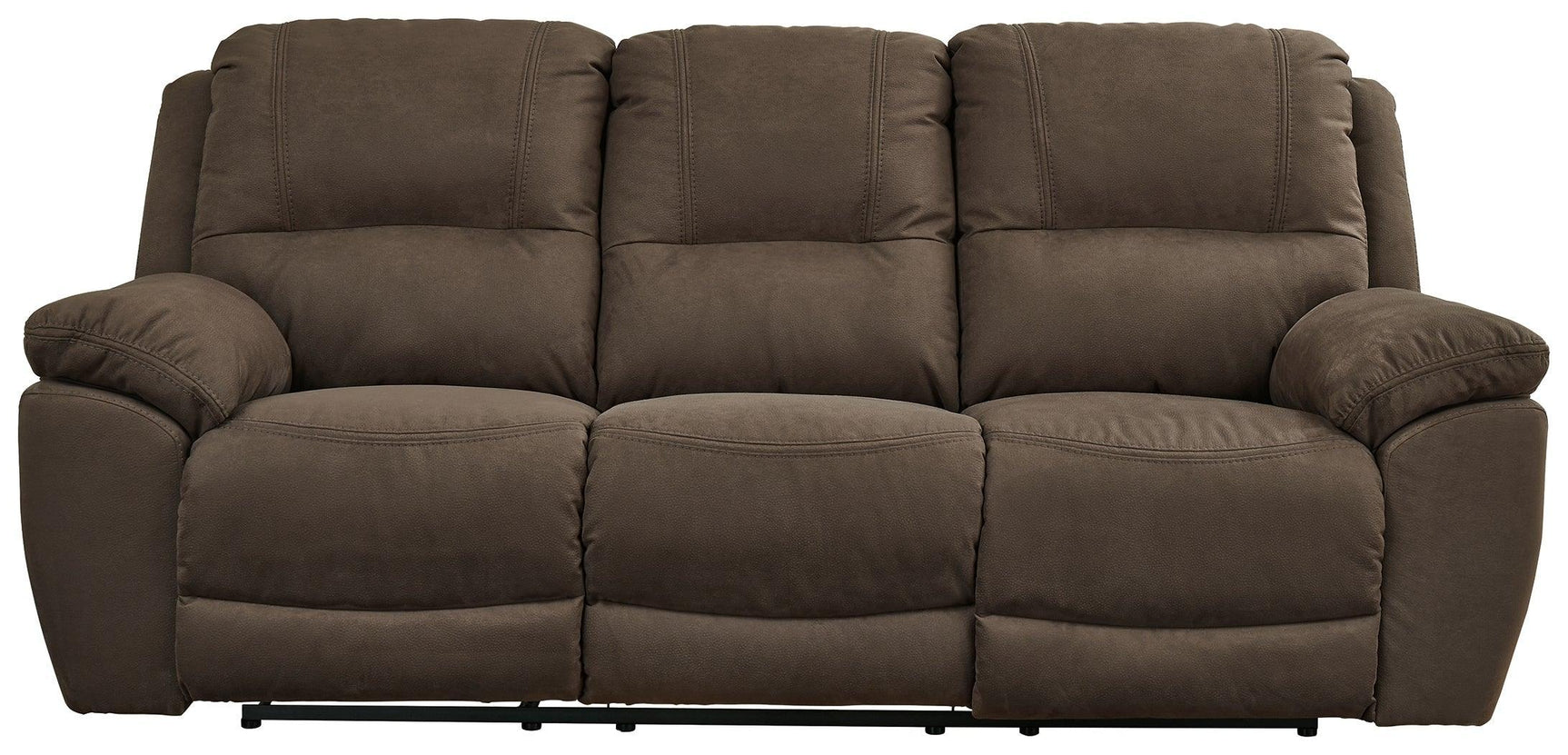 Next-gen Gaucho Putty Microfiber Power Reclining Sofa - Ella Furniture