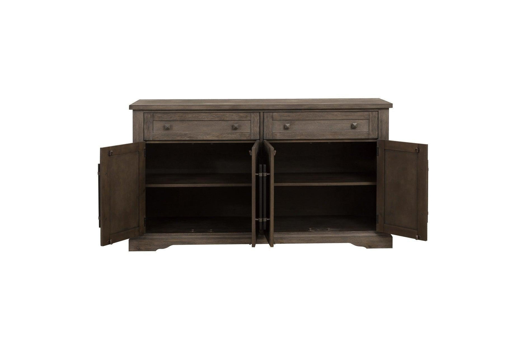 Toulon Dark Oak Rustic Finish Classic Solid Wood Rectangular Dining Set - Ella Furniture