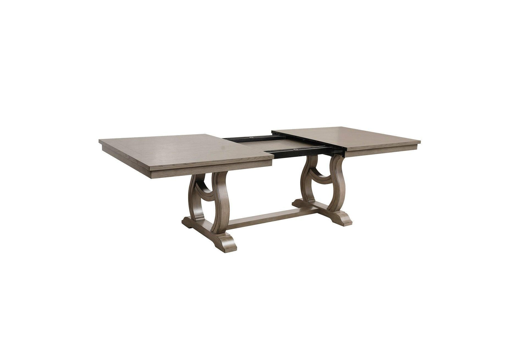 Vermillion Neutral Bisque Wood Button-Tufted Fabric Upholstered Seat Rectangular Dining Room Set - Ella Furniture