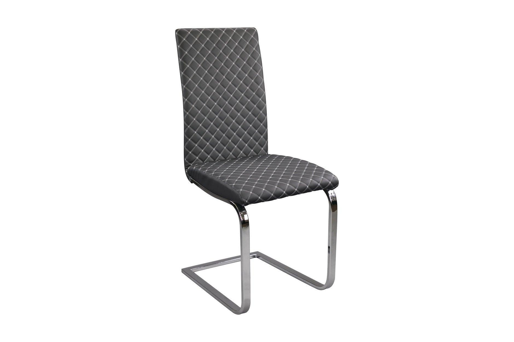 Yannis White/Gray Modern Contemporary Metal Dining Room Set - Ella Furniture