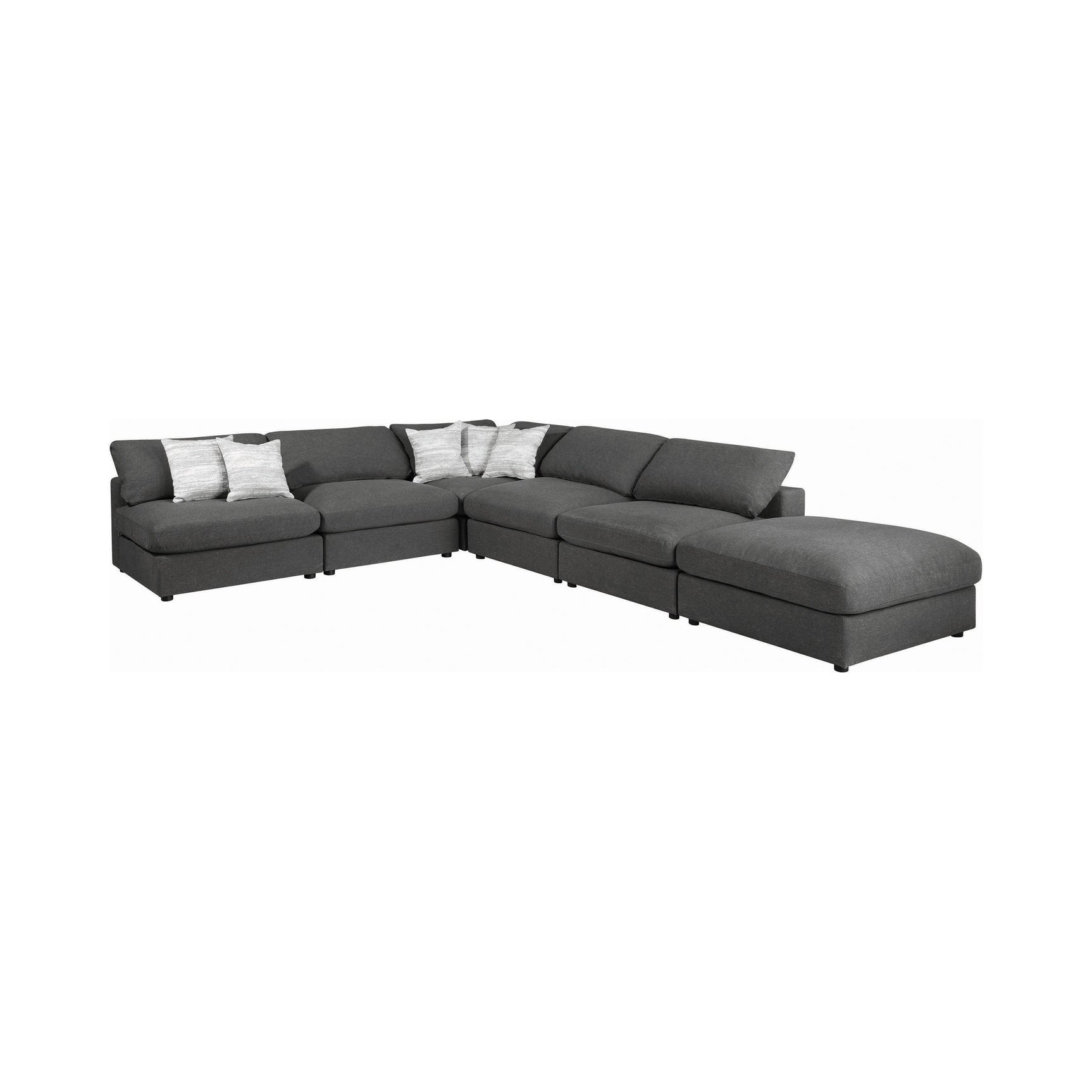 Lamont Rectangular Upholstered Bench Natural And Navy - Ella Furniture