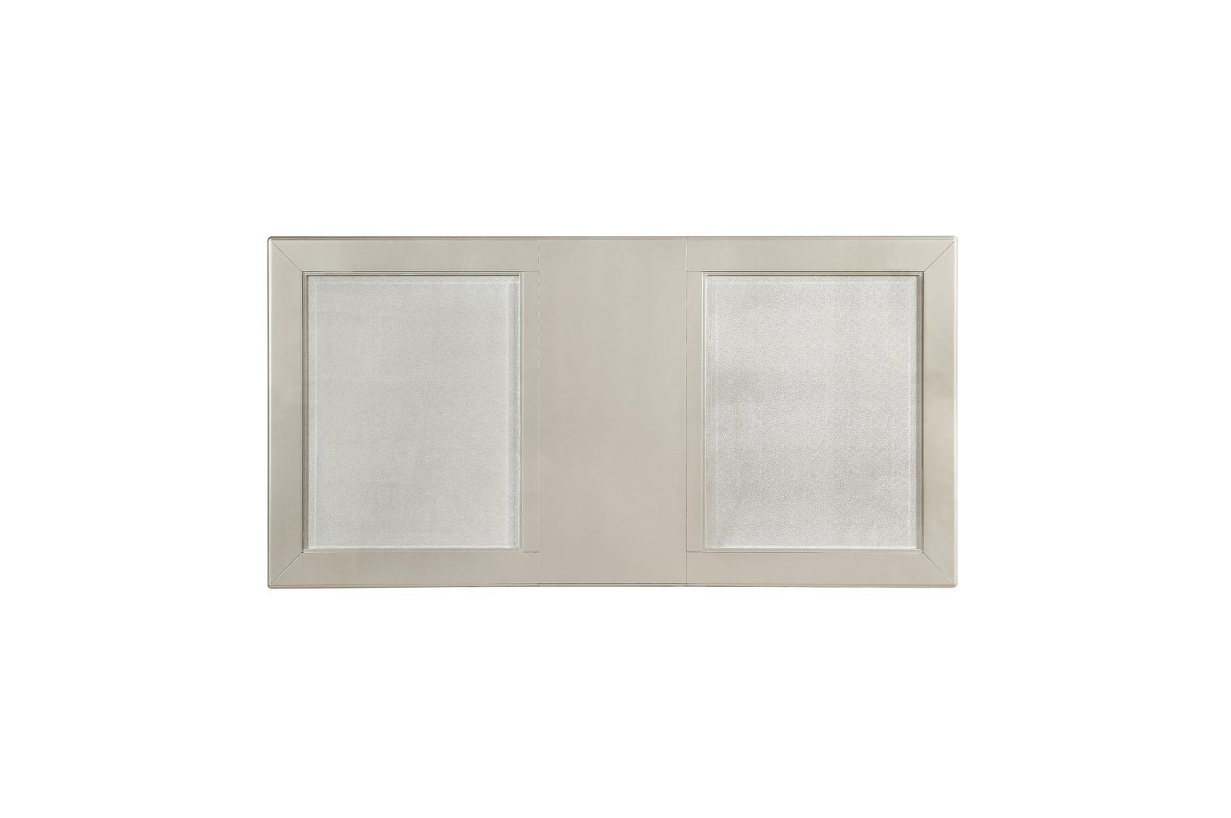 Crawford Silver Traditional Faux Leather Upholstered Seat Tufted Rectangular Dining Room Set - Ella Furniture