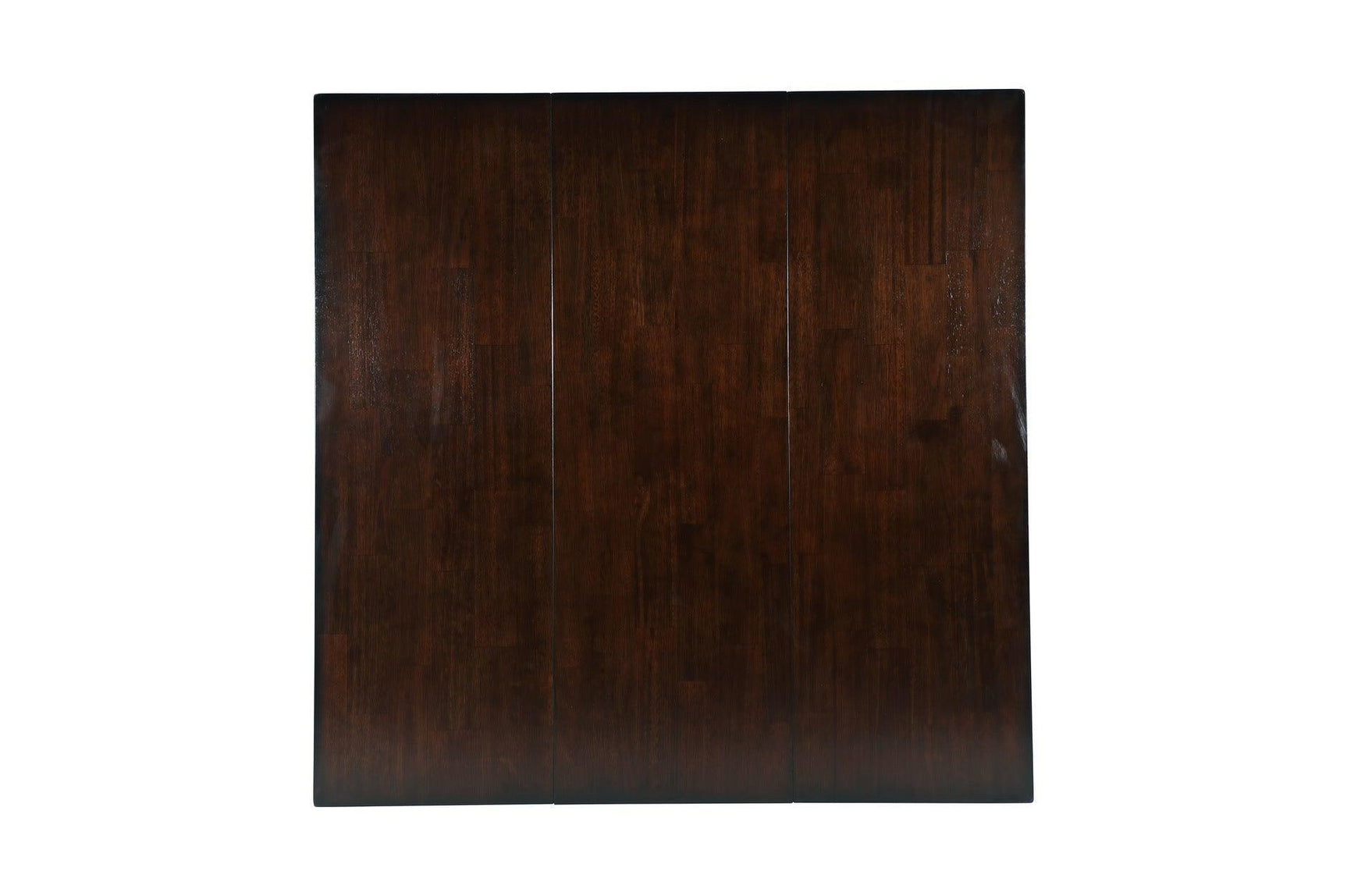 Mantello Dark-Brown Solid Wood Faux Leather Upholstered Seat Rectangular Dining Room Set - Ella Furniture