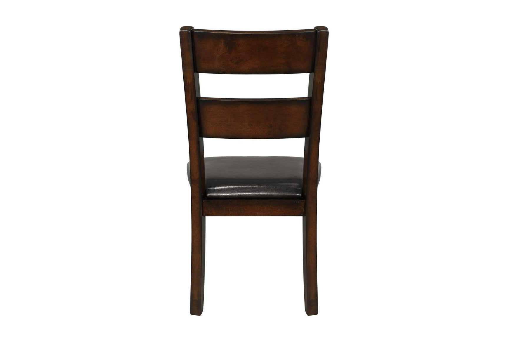 Mantello Dark-Brown Wood Faux Leather Upholstered Seat Rectangular Counter Height Dining Room Set - Ella Furniture