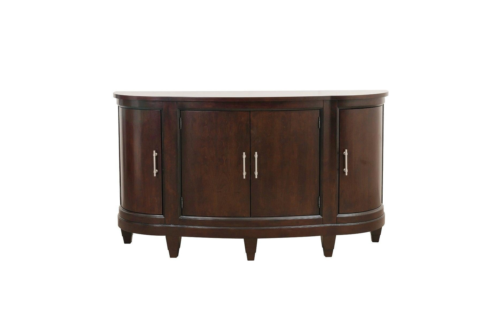 Oratorio Cherry White Solid Wood And Veneer Fabric Upholstery Seat Rectangular Dining Room Set - Ella Furniture