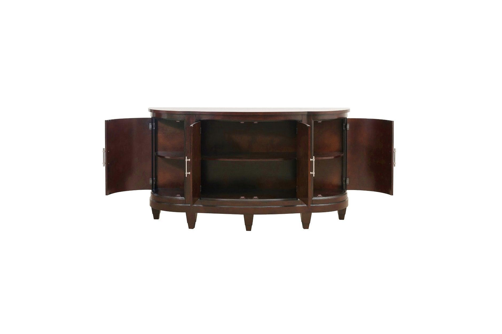 Oratorio Cherry White Solid Wood And Veneer Fabric Upholstery Seat Rectangular Dining Room Set - Ella Furniture