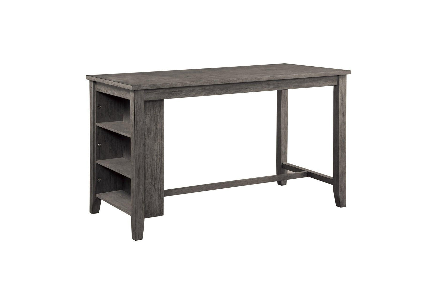 Timbre Black Contemporary Acacia Veneer Wood Wire Brown Fabric Seat Rectangular Dining Room Set - Ella Furniture