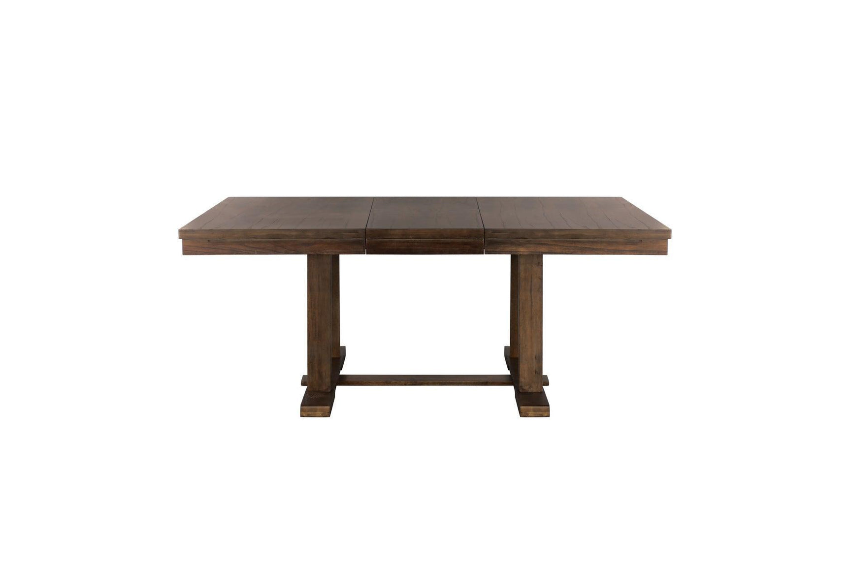 Wieland Brown Mindy Veneer Wood Faux Leather Upholstered Seat Rectangular Dining Room Set - Ella Furniture