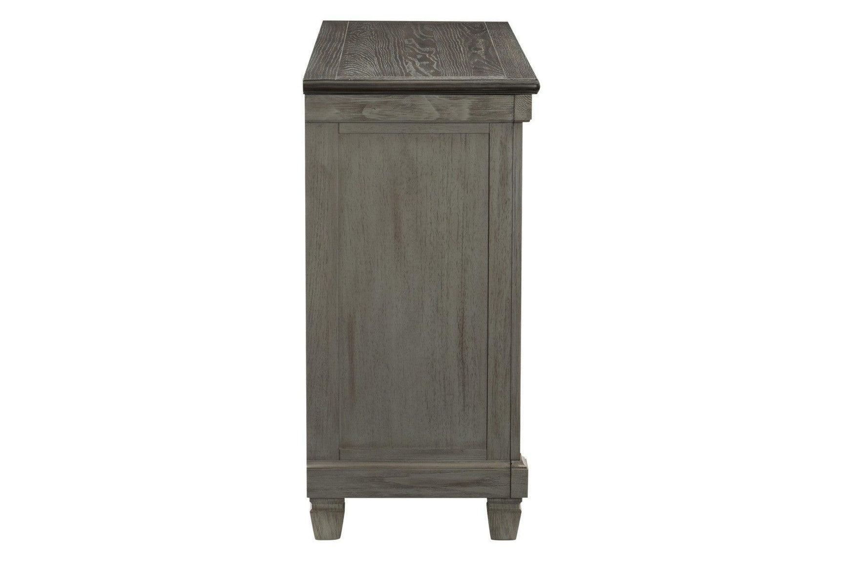 Granby Gray Solid Wood Fabric Upholstered Seat Rectangular Counter Height Dining Room Set - Ella Furniture
