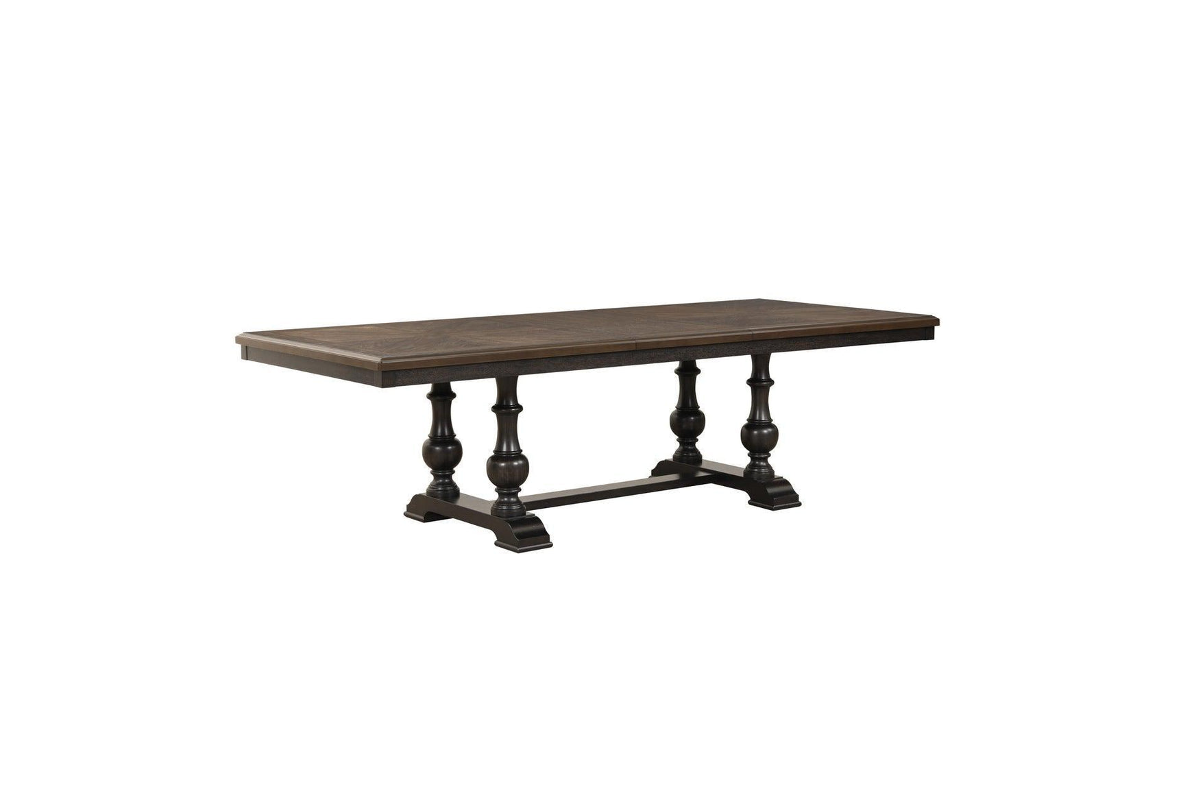 Stonington Beige Traditional Solid Wood Fabric Upholstered Seat Rectangular Dining Room Set - Ella Furniture