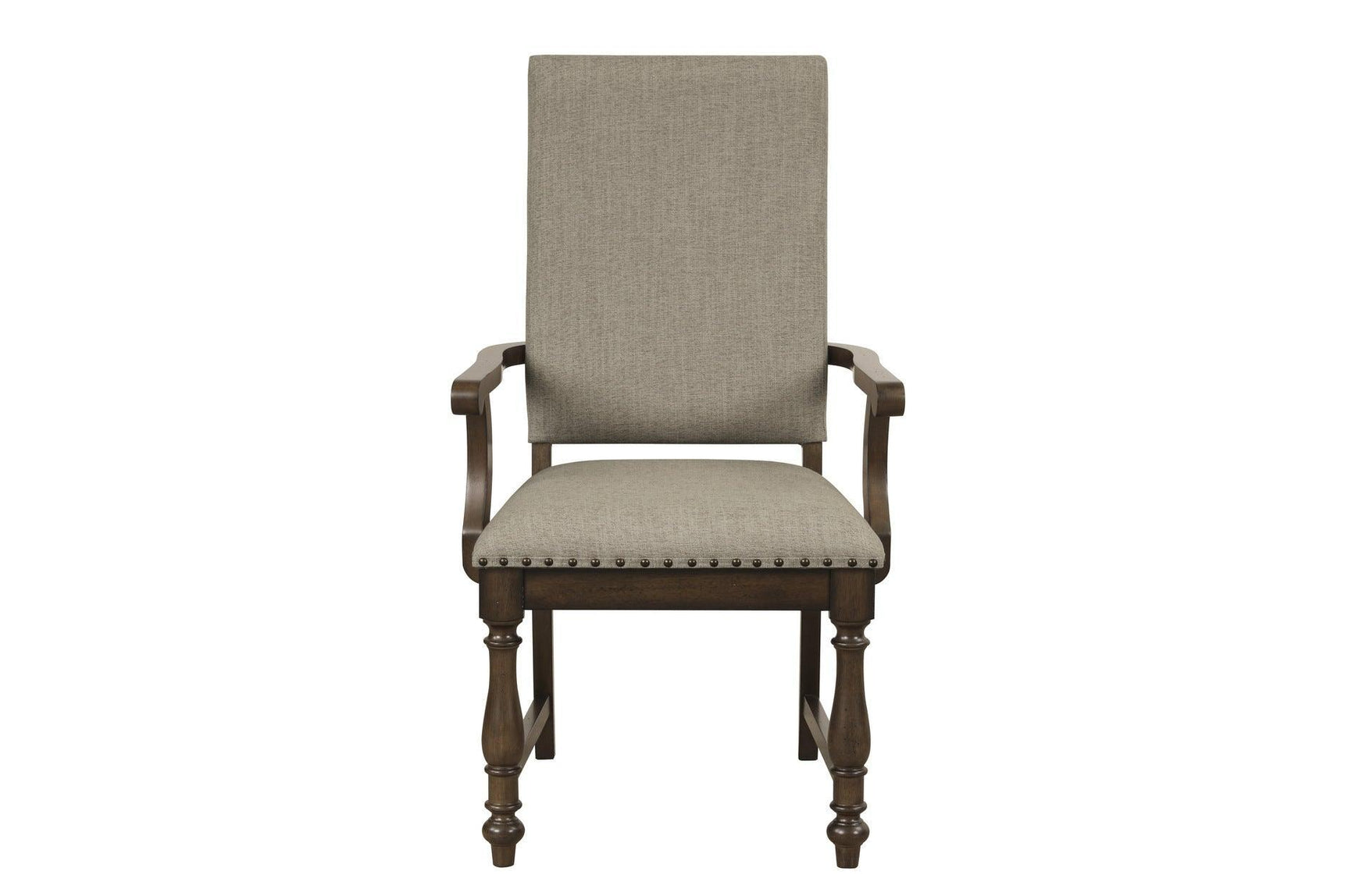 Stonington Beige Traditional Solid Wood Fabric Upholstered Seat Rectangular Dining Room Set - Ella Furniture