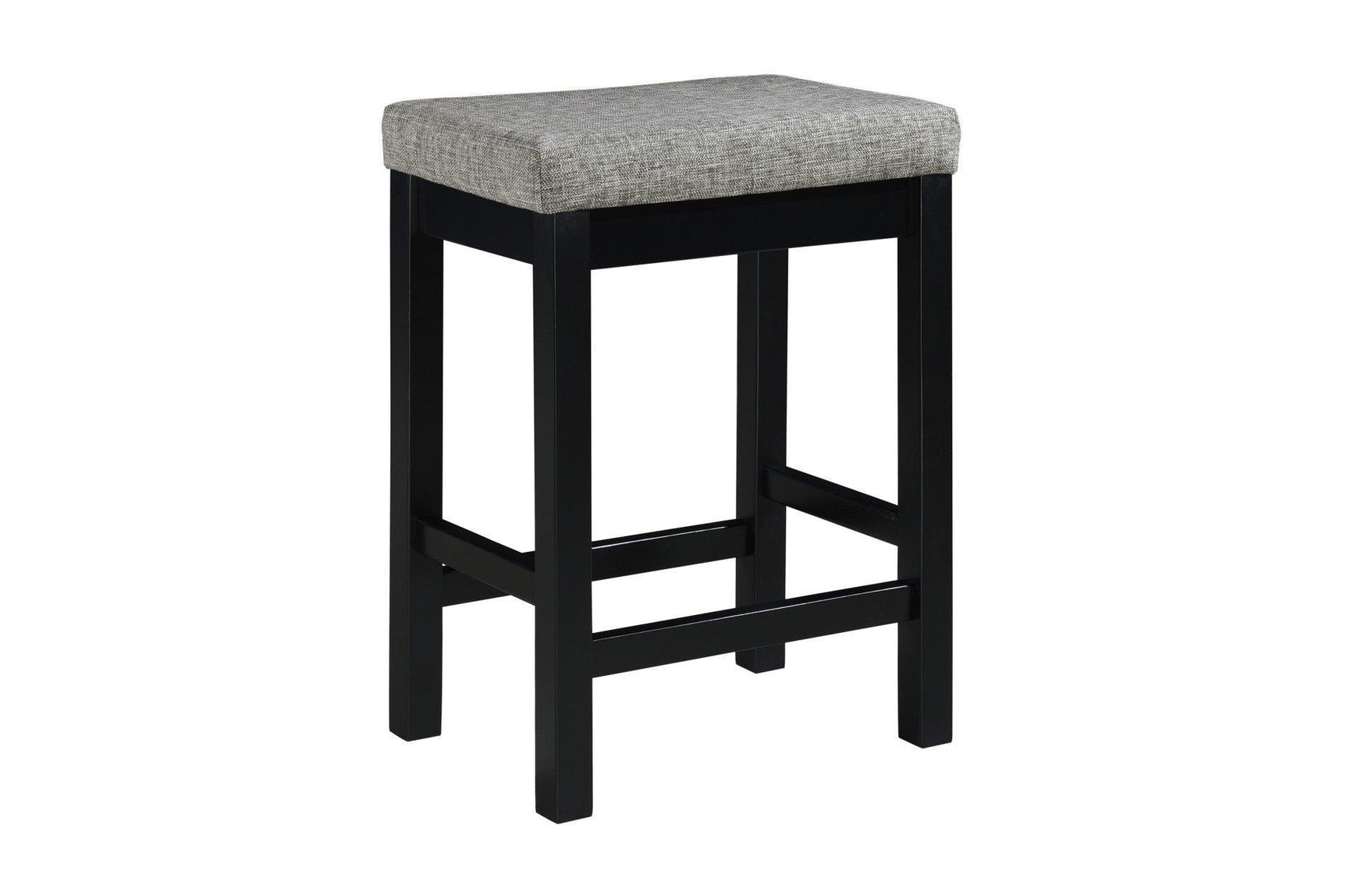 Connected Black Modern Casual Wood And Metal Fabric Upholstery Counter Height Dining Room Set - Ella Furniture