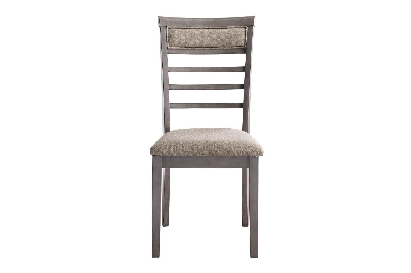 Lovell Gray Modern Transitional Veneer Wood Fabric Upholstery Seat Rectangular Dining Room Set - Ella Furniture