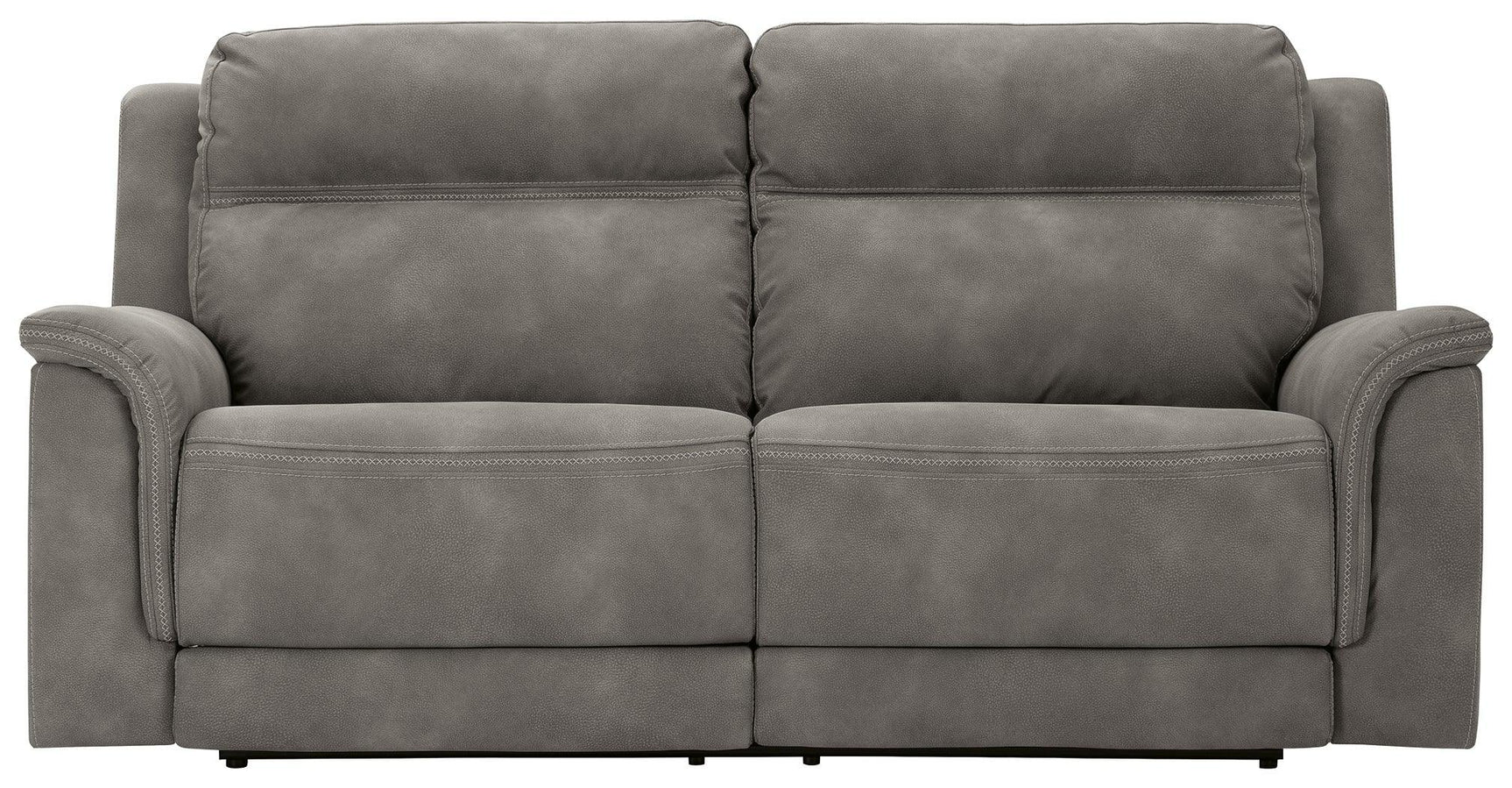 Next-gen Durapella Slate Microfiber Power Reclining Sofa - Ella Furniture