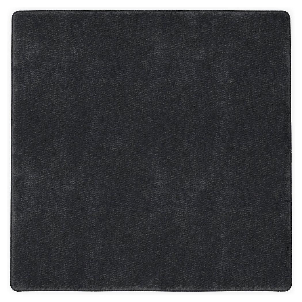 Lavernett Charcoal Chenille,microfiber Oversized Accent Ottoman - Ella Furniture